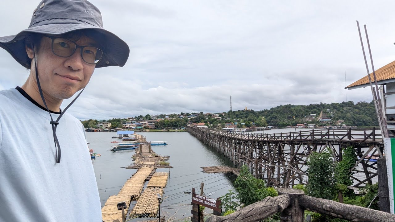 タイ旅2025.9カンチャナブリー奥地のモーンブリッジ　カオ・レーム湖