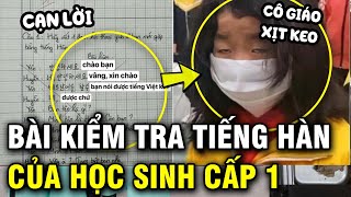 Bài kiểm tra tiếng Hàn của học sinh Việt khiến giáo viên &quot;tái mặt&quot;