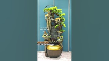 THÁC NƯỚC PHONG THUỶ TIỂU CẢNH ĐỂ PHÒNG KHÁCH, SÂN VƯỜN #shorts #thacnuocphongthuy #tieucanhsanvuon