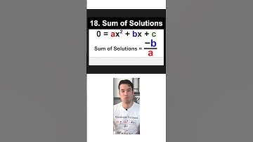 Sum of Solutions for a Quadratic (SAT Math Formula 18/23)