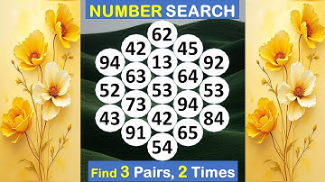 Number Search: How Healthy Is Your Memory? #braingame #memory #puzzle #quiz #education #match -#334