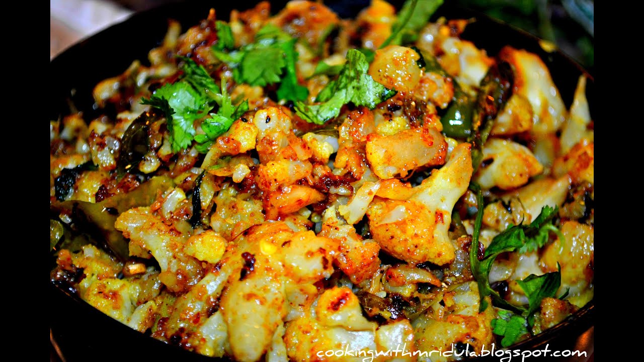 Indian Style Cauliflower Fry w/ English Subtitles YouTube