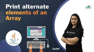 Print Alternate Elements of an Array | School Practice Problems | Sadaf Khan