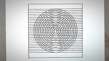 Geometric Square Art | Geometry Square Design Drawing | Square Line Art | Square Line Vector Art