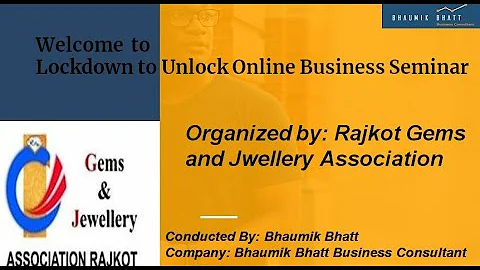 Bhaumik Bhatt on Lockdown to Unlock Business. By R...