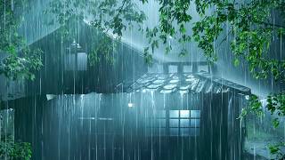 Erschöpfung lindern & sofort einschlafen | Gewitter, starker Regen auf Blechdach & kräftiger Donner