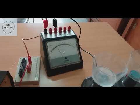 Définition d'un électrolyte (expérience)