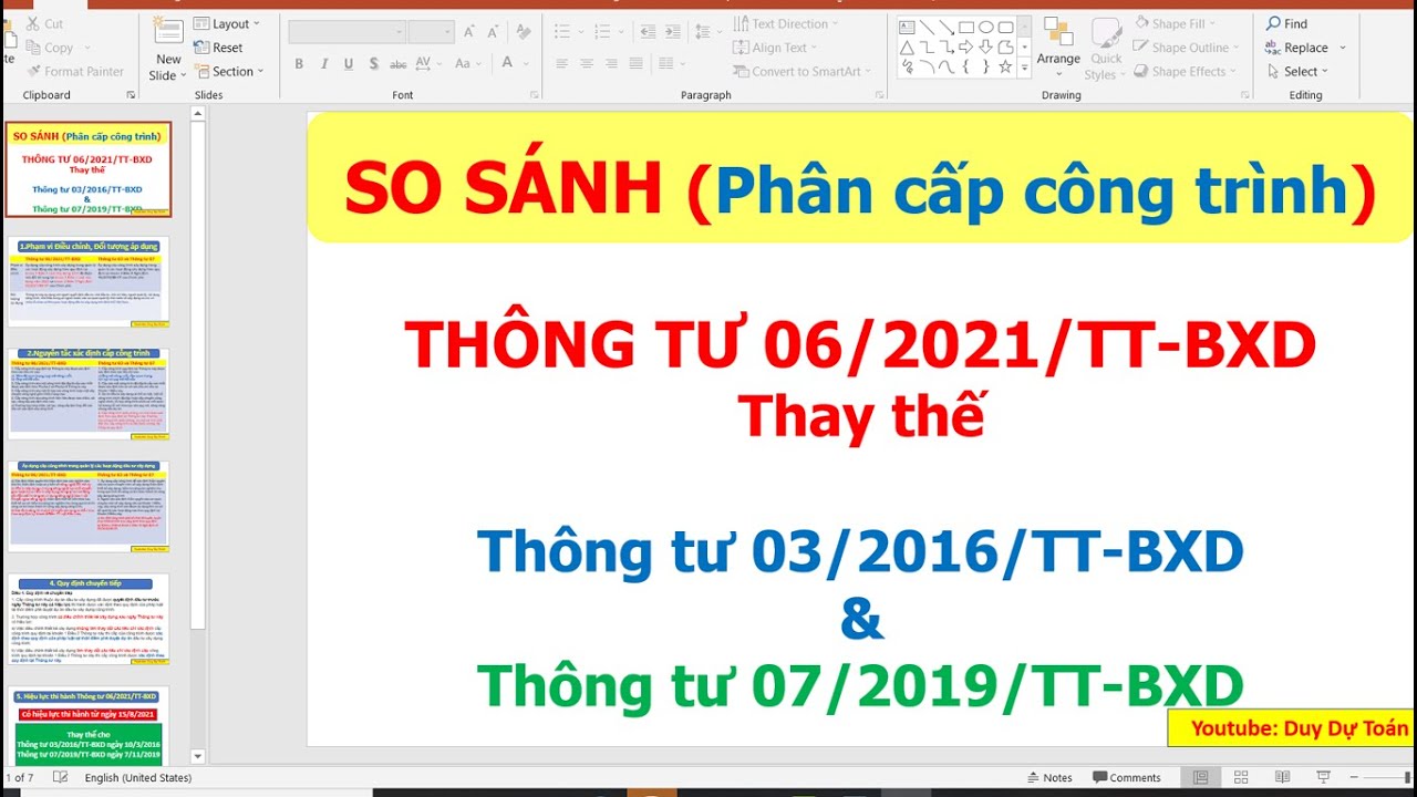 So sánh điểm mới Thông tư 06/2021/TT-BXD Thay thế... - youtube