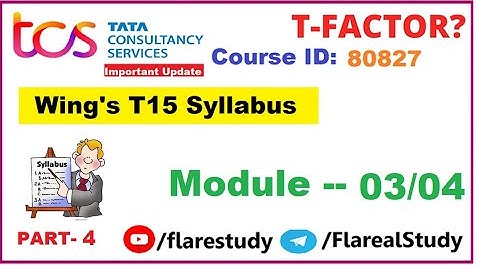 Wings 1 T15 Syllabus MCQ preparation | Module -3/4| 80827 | part 4 | TCS wings | frescoplay #wings1