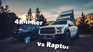 Cold Weather Camping | Ford Raptor and 4Runner