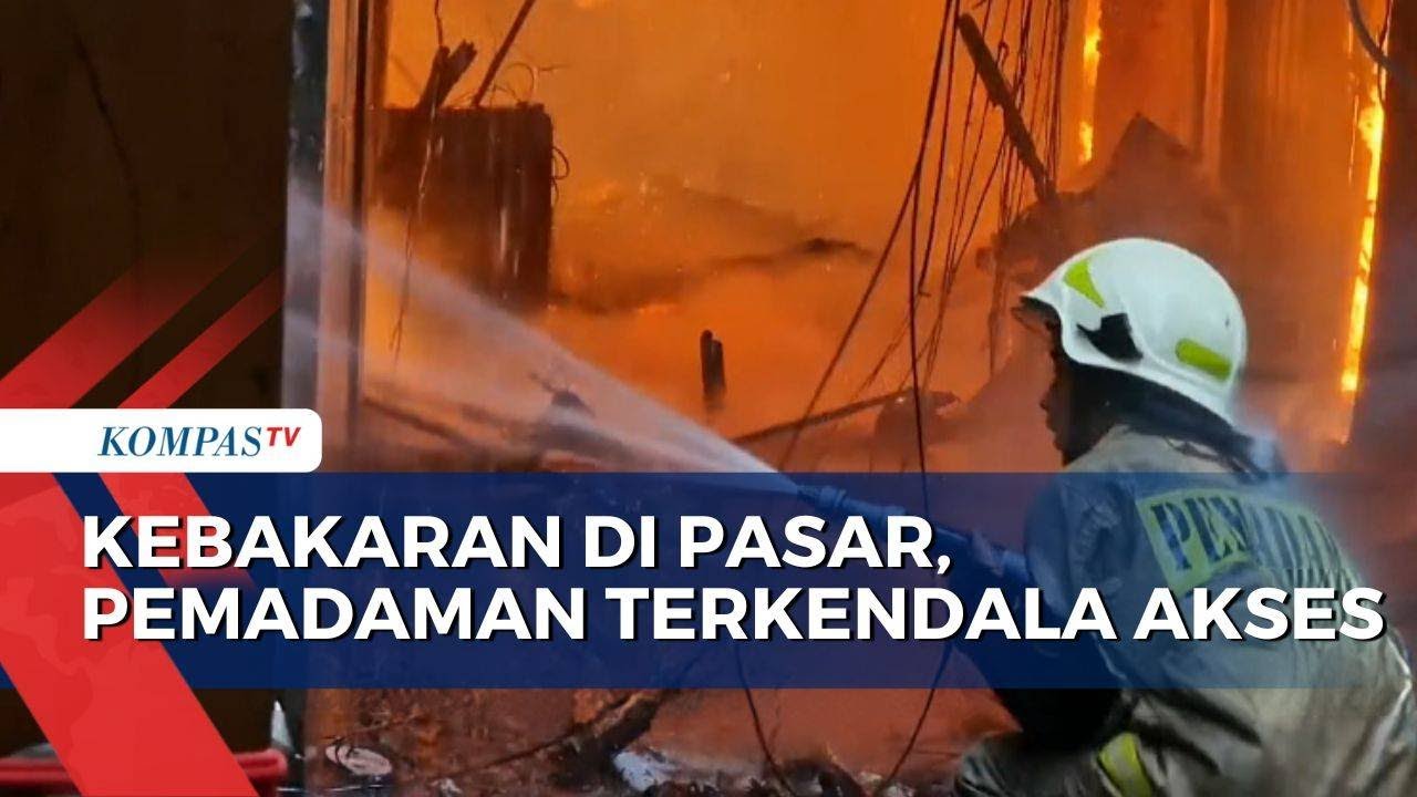 Kebakaran di Pasar Garuda Jakbar: 70 Bangunan Hangus, 2 Orang Terluka | BERUT