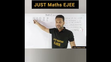 Complete Video Link in description. |Rank of word | #shorts #JUSTMathsEJEE