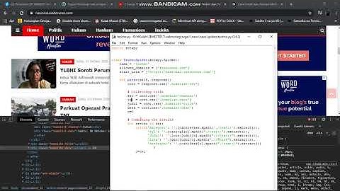 Python [Scrapy] scrap web berita [LQHK]