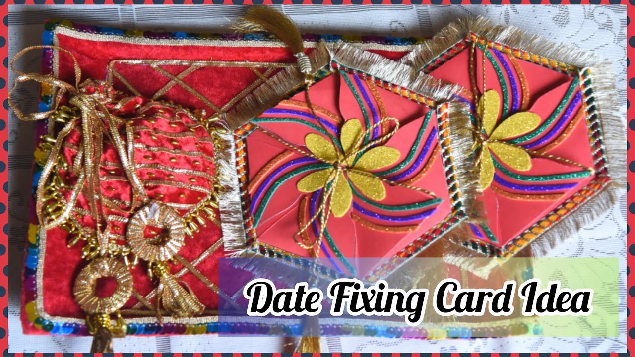 Wedding Date Fixing Card Idea Save The Date Card Handmade Wedding Wedding Date Fixing Card Idea Save The Date Card Handmade Wedding