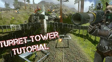 Basic turret tower build TUTORIAL | Ark Mobile