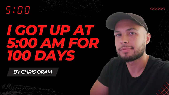 I woke up at 5am for 100 days