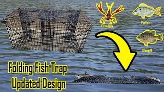 Collapsible Fish Trap - Collapsible Crawfish Trap - Folding Pinfish Trap ( DESIGN UPDATE) 
