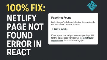 100% Fix: Netlify page not found error | Page not found in netlify react