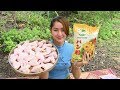 Yummy Crispy Chicken Wing Frying Chili Sauce - Crispy Chicken Wing Cooking - Cooking With Sros