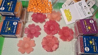 Распаковка посылочек с Koshka2015- Beaded Flowers, цветы из бисера, МК