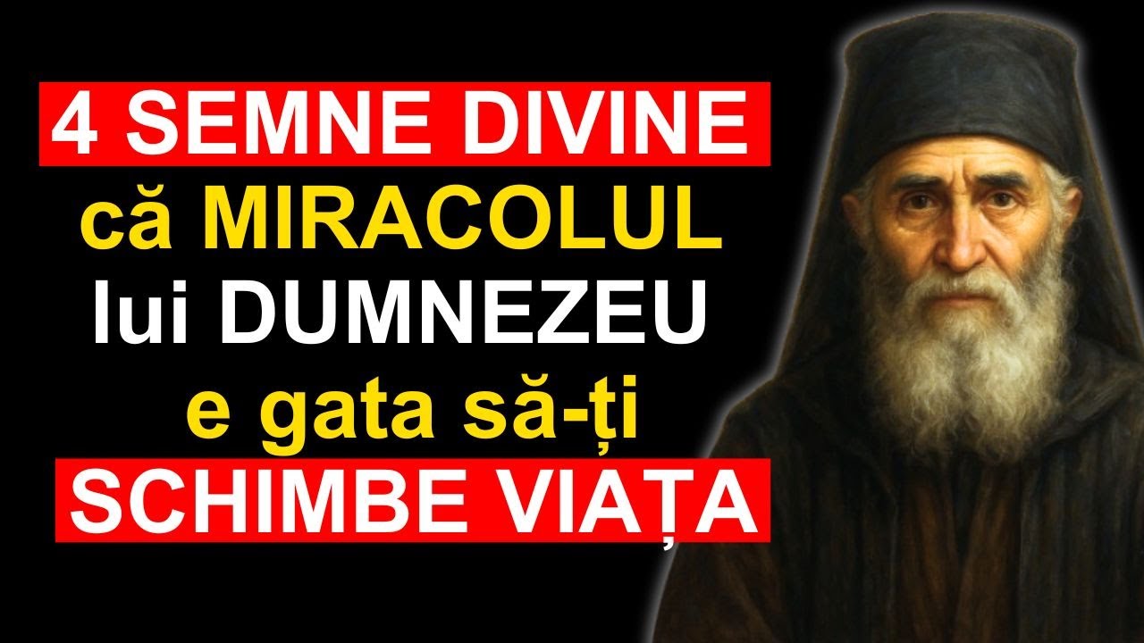 4 SEMNE CLARE că DUMNEZEU TE PREGĂTEȘTE pentru un MIRACOL care îți va schimba viața | Sfântul Paisie