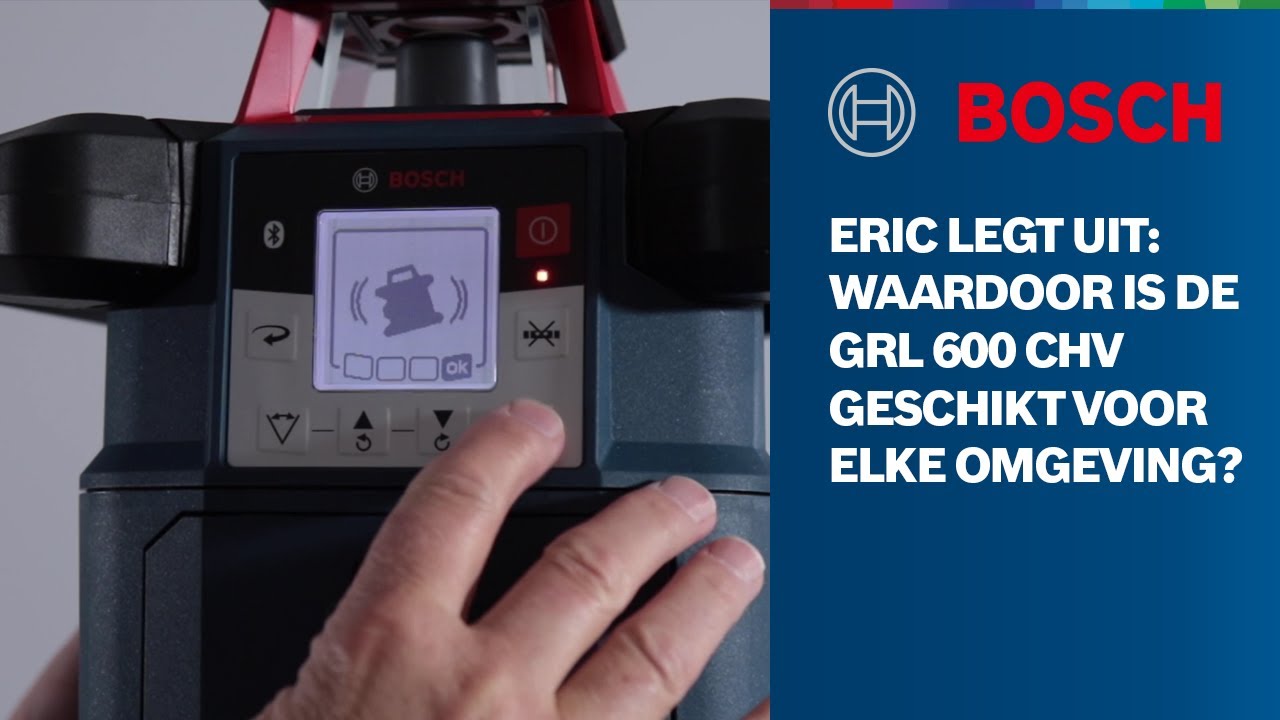 Eric legt uit: Waardoor is de GRL 600 CHV Professional rotatielaser geschikt voor elke omgeving?