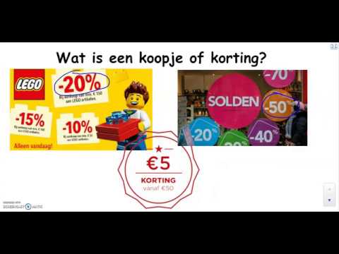 Koopjes en korting berekenen - YouTube