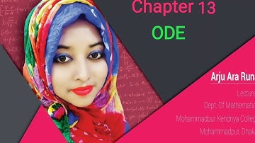 23. ODE || Chapter-13 || Method of Variation of Parameters || Honours 2nd year || NU