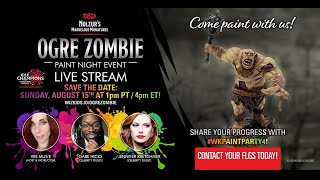 Hosting WizKids Paint Party: Epi 4- D&D Ogre Zombie Paint Night Kit!