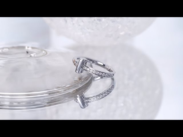 定価396,000円 TIFFANY T1 リング ホワイトゴールド&ダイヤ TIFFANY & Co. ティファニーT Tワン リング 2.5mm ホワイトゴールド