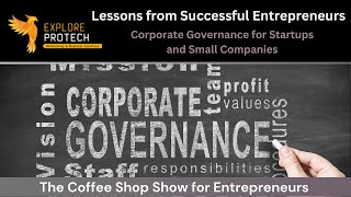 Corporate Governance For Startups And Small Companies - Live Via Onestream Live 