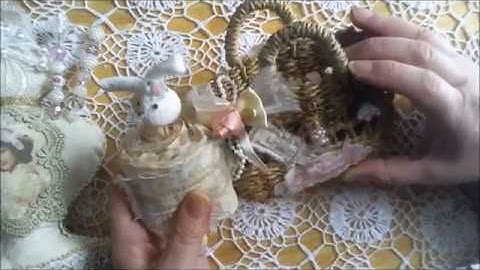 Altered Perfume Bottle Pin Cushion and Peter Rabbit Snippet Roll