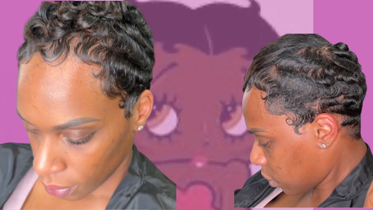 Betty Boop curl tutorial - YouTube