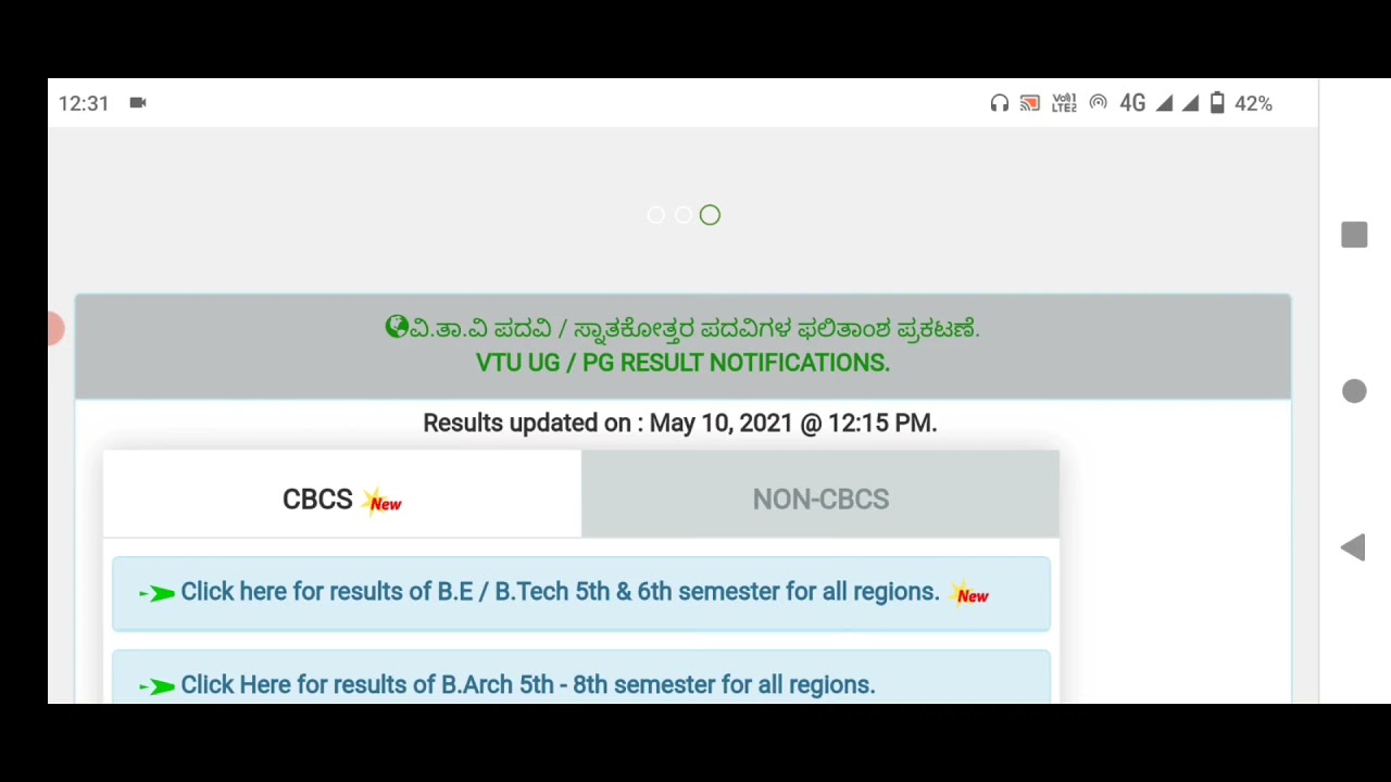 VTU UPDATE:BE/Btech Apr/May 2021 5TH AND 6TH SEM RESULTS OUT