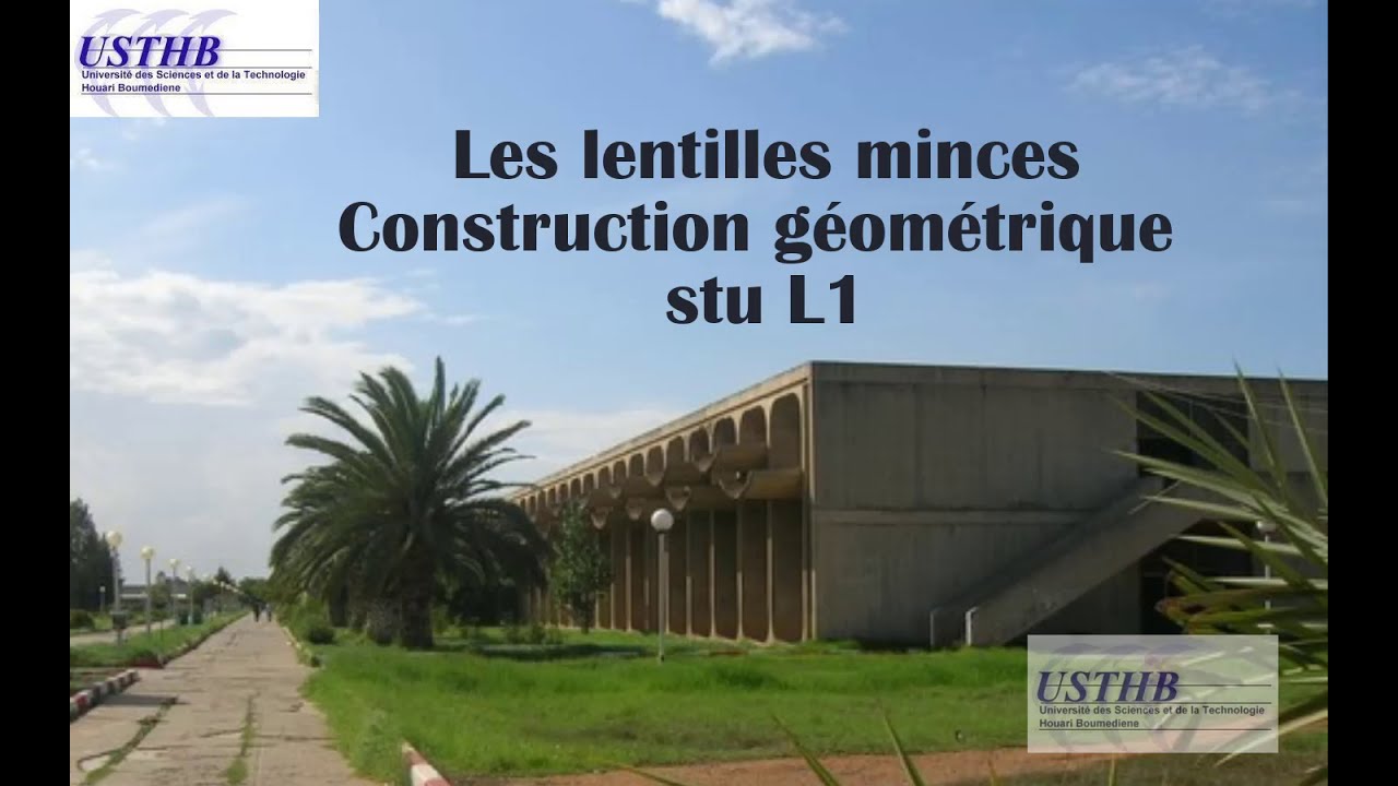 Lentilles minces , construction géométrique  pour  Stu  L1