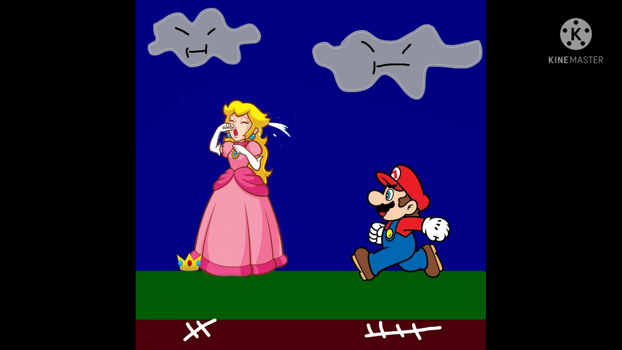 (SAD STORY) princess peach their head and crying pain (read description)
