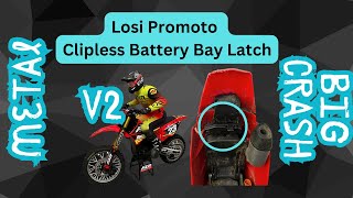 V2 Losi Promoto Clipless Battery Bay Latch - METAL!!