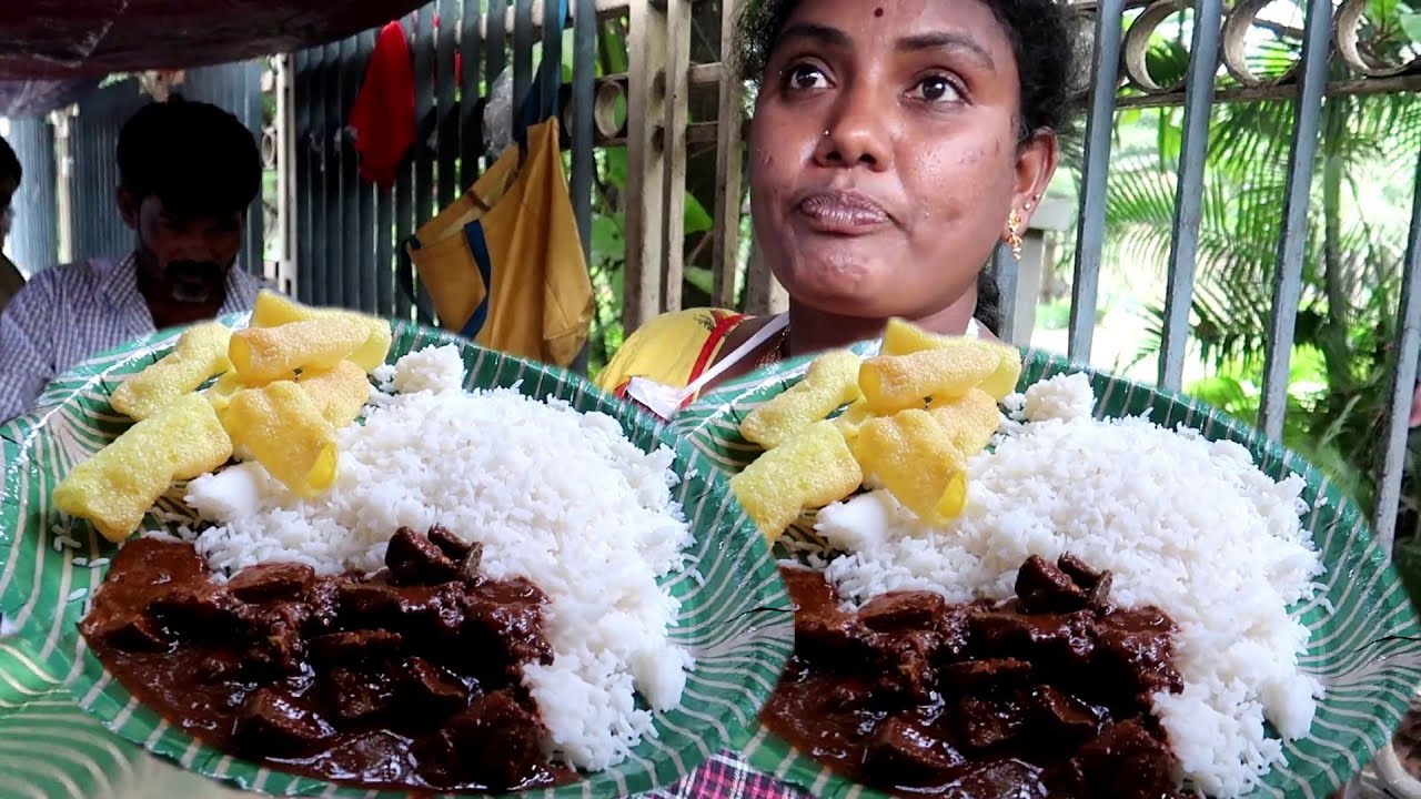 Hyderabadi Akka Selling Mutton Bati Rice | Price 80 Rs/ Plate | Indian Street Food | Indian Food Loves You