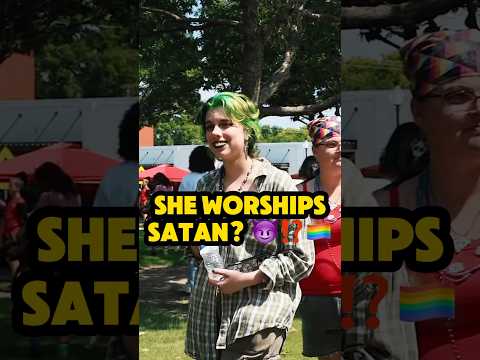 😈🏳️‍🌈⁉️ SHE WORSHIPS SATAN?!