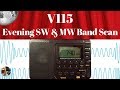 Retekess V115 Portable Radio | Evening Shortwave & MW Band Scans