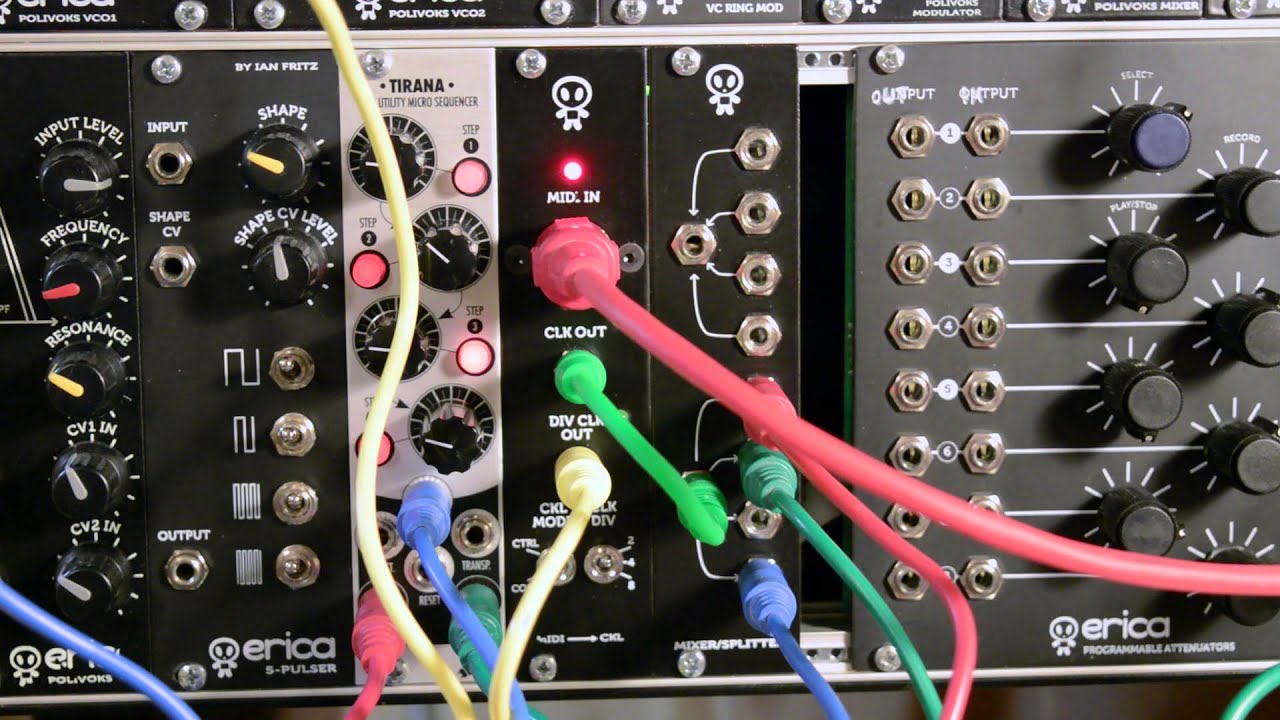 Erica Synths MIDI TO CLOCK module YouTube