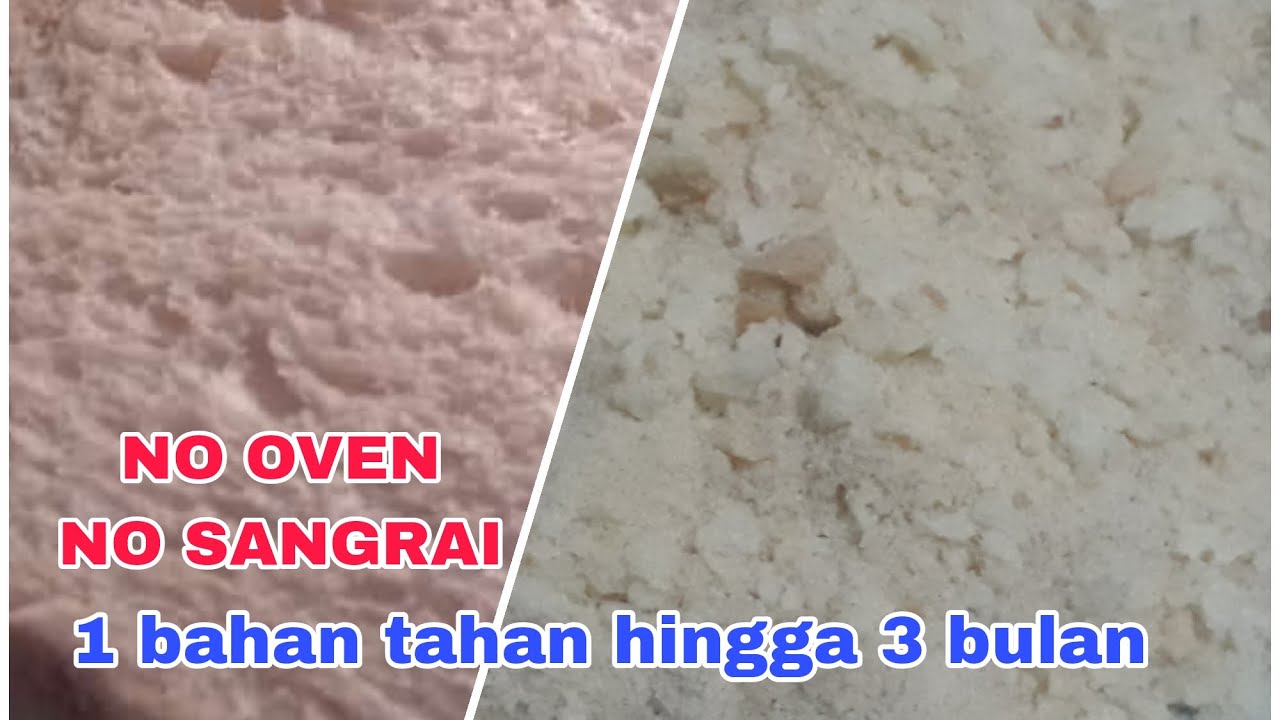 CARA MEMBUAT TEPUNG ROTI/TEPUNG PANIR SENDIRI
