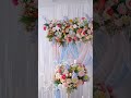 A9116 Colorful Delphinium Flower Arrangement Horn Arch Wedding Backdrop Aisle Decor#wedding#flowers