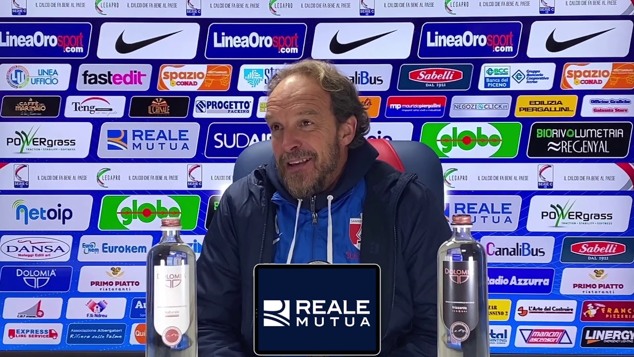 Samb-Padova 0-1, l'allenatore Mauro Zironelli - YouTube