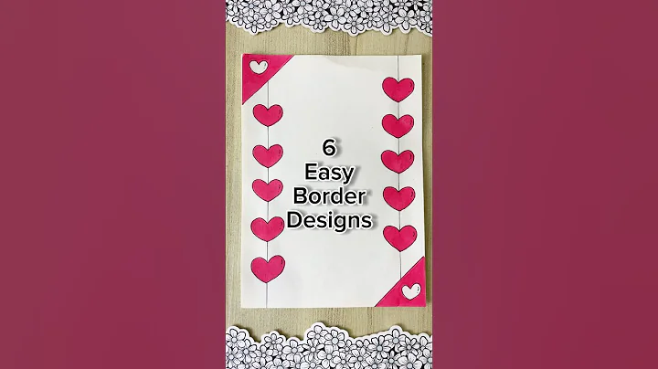 6 Easy front page design for school projects and idea note journals | Aesthetic Girl #shorts #howto