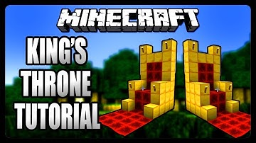 Minecraft: How To Build A Royal Throne Tutorial