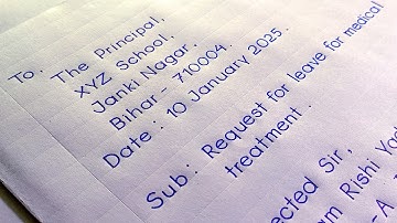 How to Write a Leave Application for Medical Treatment