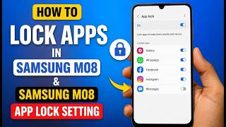 🔒 How to lock apps in Samsung M08 & Samsung M08 app lock setting screenshot 3