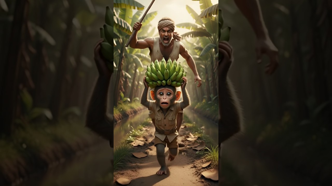 This Baby Monkey🐵Saved an Elephant😢❤️| Heart Touching Story|