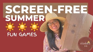 Screen Free Summer Boredom Busters | Fun Games To Keep Kids Busy